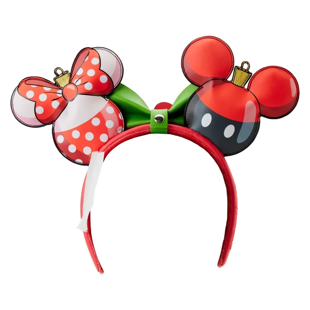 LOUNGEFLY Mickey & Minnie Mouse Ornament Ear Headband 3 LOUNGEFLY Mickey & Minnie Mouse Ornament Ear Headband - Image 3