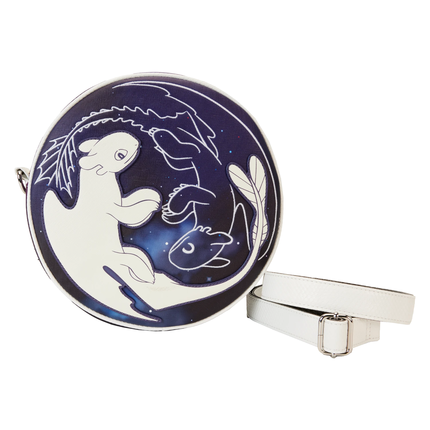 LOUNGEFLY How To Train Your Dragon Light & Night Fury Crossbody Bag 1 LOUNGEFLY How To Train Your Dragon Light & Night Fury Crossbody Bag