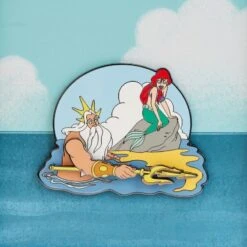 LOUNGEFLY The Little Mermaid Triton's Gift Hinged Pin -Bag Sales Shop cskWrT3sT0snt5tSBSn8N9Kjewf4plOyc1F2f8OB