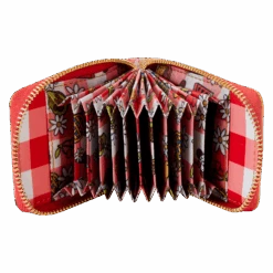 LOUNGEFLY Mickey & Friends Picnic Basket Accordion Zip Around Wallet -Bag Sales Shop d02507137fb019908b5f8002c949814b