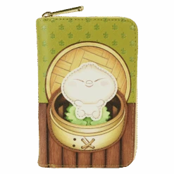 LOUNGEFLY Bao Bamboo Steamer Basket Zip Around Wallet