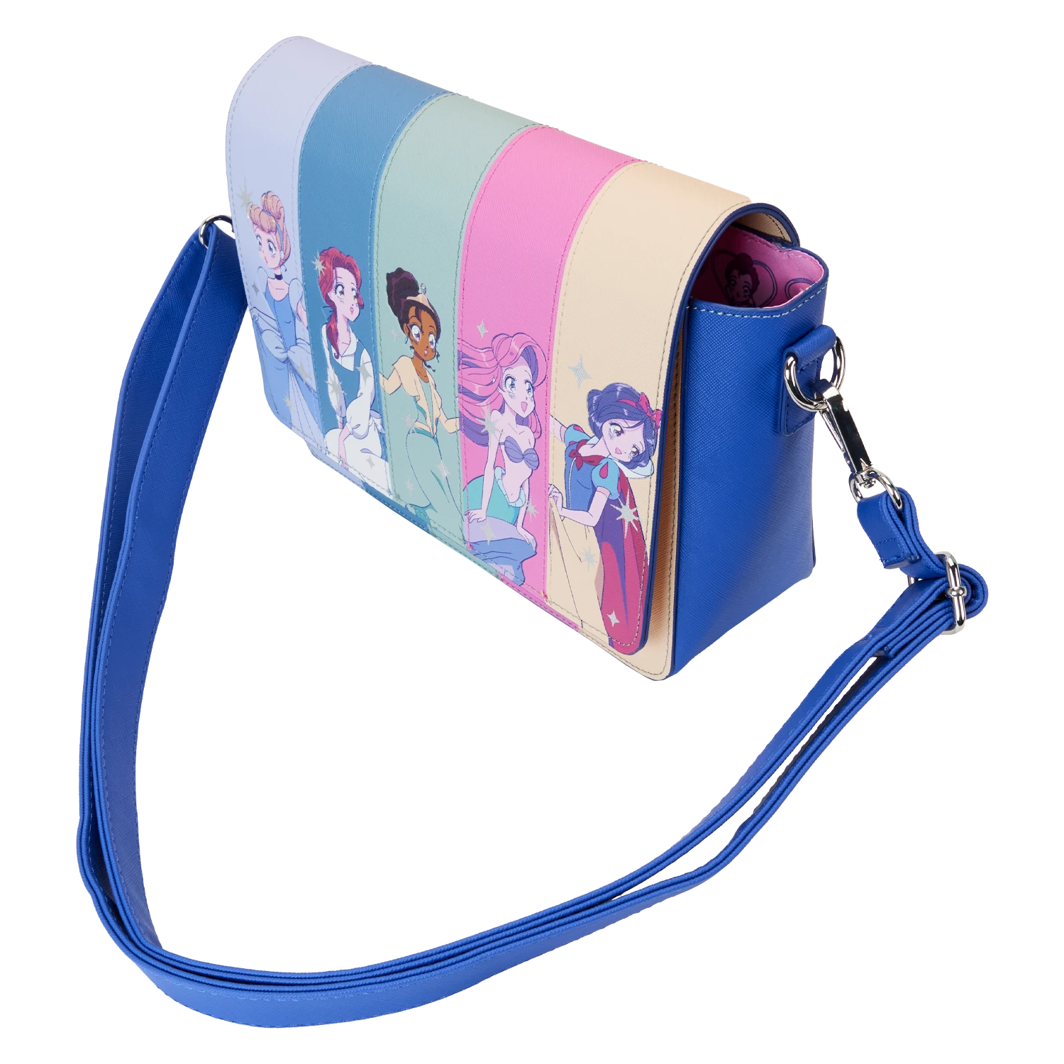 LOUNGEFLY Princess Manga Style Crossbody Bag 3 LOUNGEFLY Princess Manga Style Crossbody Bag - Image 3