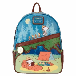 LOUNGEFLY Peanuts 50th Anniversary Snoopy's Beagle Scouts Mini Backpack