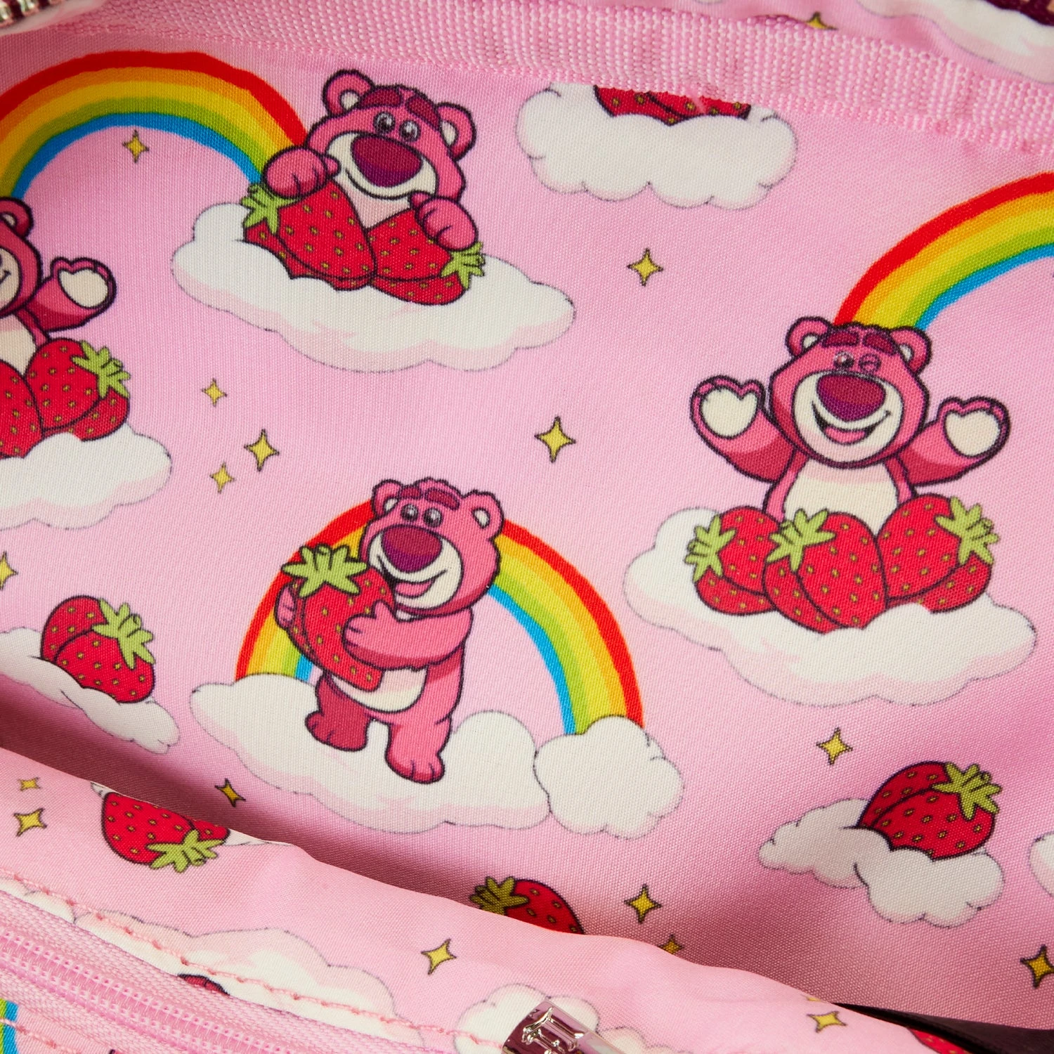 LOUNGEFLY Toy Story Lotso Plush Crossbuddies Cosplay Crossbody Bag With Coin Bag 7 LOUNGEFLY Toy Story Lotso Plush Crossbuddies Cosplay Crossbody Bag With Coin Bag - Image 7