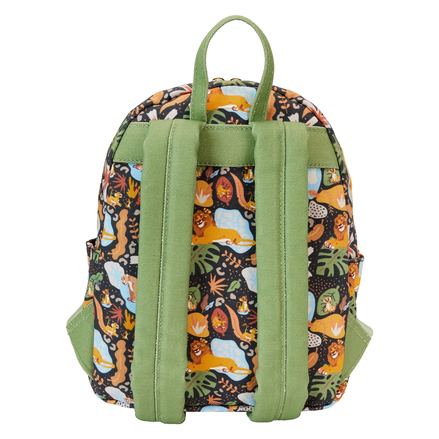 LOUNGEFLY The Lion King 30th Anniversary Silhouette All-Over Print Nylon Square Mini Backpack 4 LOUNGEFLY The Lion King 30th Anniversary Silhouette All-Over Print Nylon Square Mini Backpack - Image 4