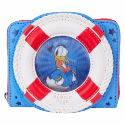 LOUNGEFLY Donald Duck 90th Anniversary Lenticular Zip Around Wallet