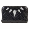 LOUNGEFLY Marvel Metallic Black Panther Cosplay Zip Around Wallet
