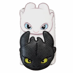 LOUNGEFLY How To Train Your Dragon Light & Night Fury Zip Around Wallet
