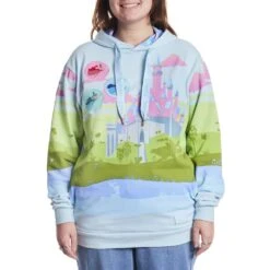 LOUNGEFLY Sleeping Beauty Castle Three Good Fairies Unisex Hoodie