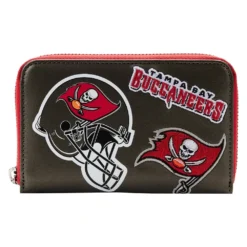 LOUNGEFLY NFL Tampa Bay Buccaneers Patches Zip Around Wallet