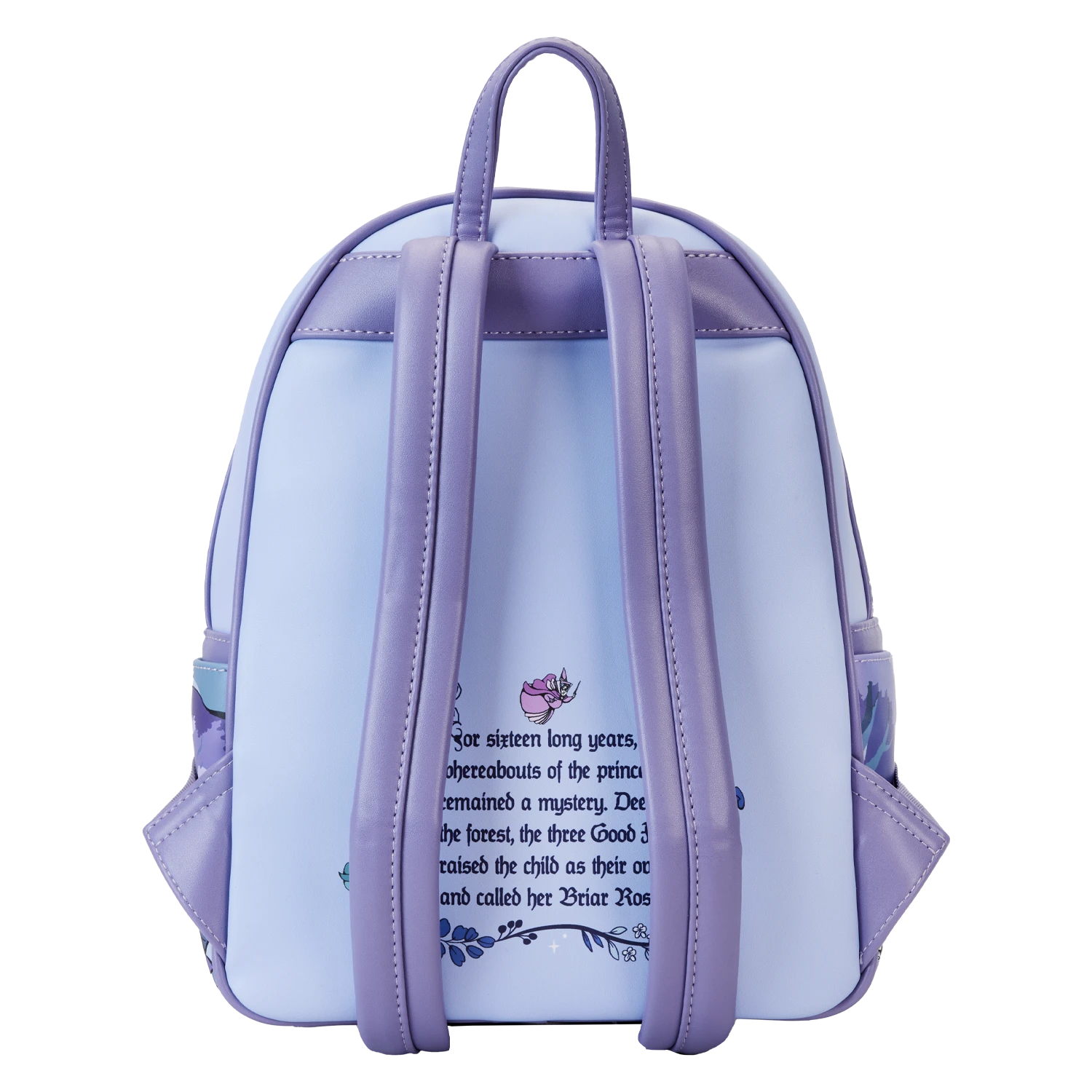 LOUNGEFLY Sleeping Beauty 65th Anniversary Floral Scene Mini Backpack 6 LOUNGEFLY Sleeping Beauty 65th Anniversary Floral Scene Mini Backpack - Image 6