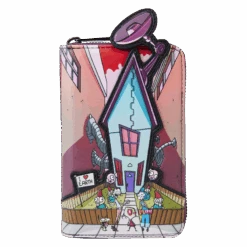 LOUNGEFLY Invader Zim Secret Lair Zip Around Wallet