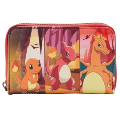 LOUNGEFLY Pokemon Charmander Evolutions Zip Around Wallet