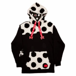 LOUNGEFLY Minnie Mouse Rocks The Dots Classic Sherpa Unisex Hoodie
