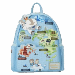 LOUNGEFLY Avatar: The Last Airbender Map Of The Four Nations Mini Backpack
