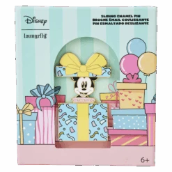 LOUNGEFLY Mickey Mouse Birthday Present Surprise 3" Collector Box Pin