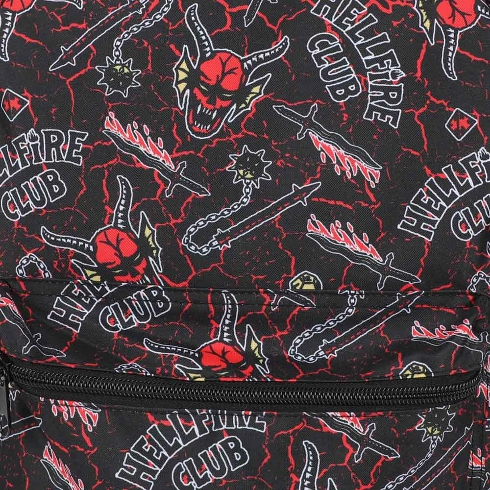 Bioworld Stranger Things Hellfire Club AOP Laptop Backpack 5 Bioworld Stranger Things Hellfire Club AOP Laptop Backpack - Image 5