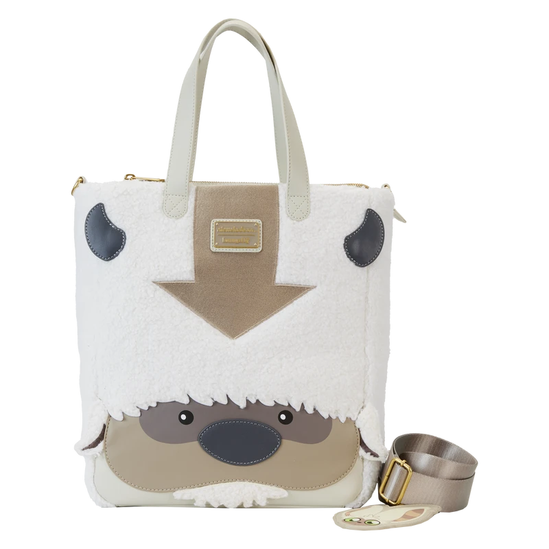 LOUNGEFLY Avatar: The Last Airbender Appa Cosplay Plush Tote Bag With Momo Charm 1 LOUNGEFLY Avatar: The Last Airbender Appa Cosplay Plush Tote Bag With Momo Charm