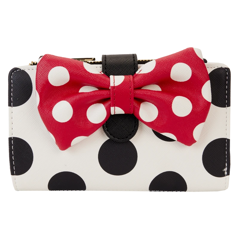 LOUNGEFLY Minnie Mouse Rocks The Dots Classic Flap Wallet 1 LOUNGEFLY Minnie Mouse Rocks The Dots Classic Flap Wallet