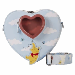 LOUNGEFLY Winnie The Pooh & Friends Floating Balloons Heart Figural Crossbody Bag