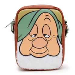 Snow White Sleepy With Sherpa Beard Crossbody Wallet