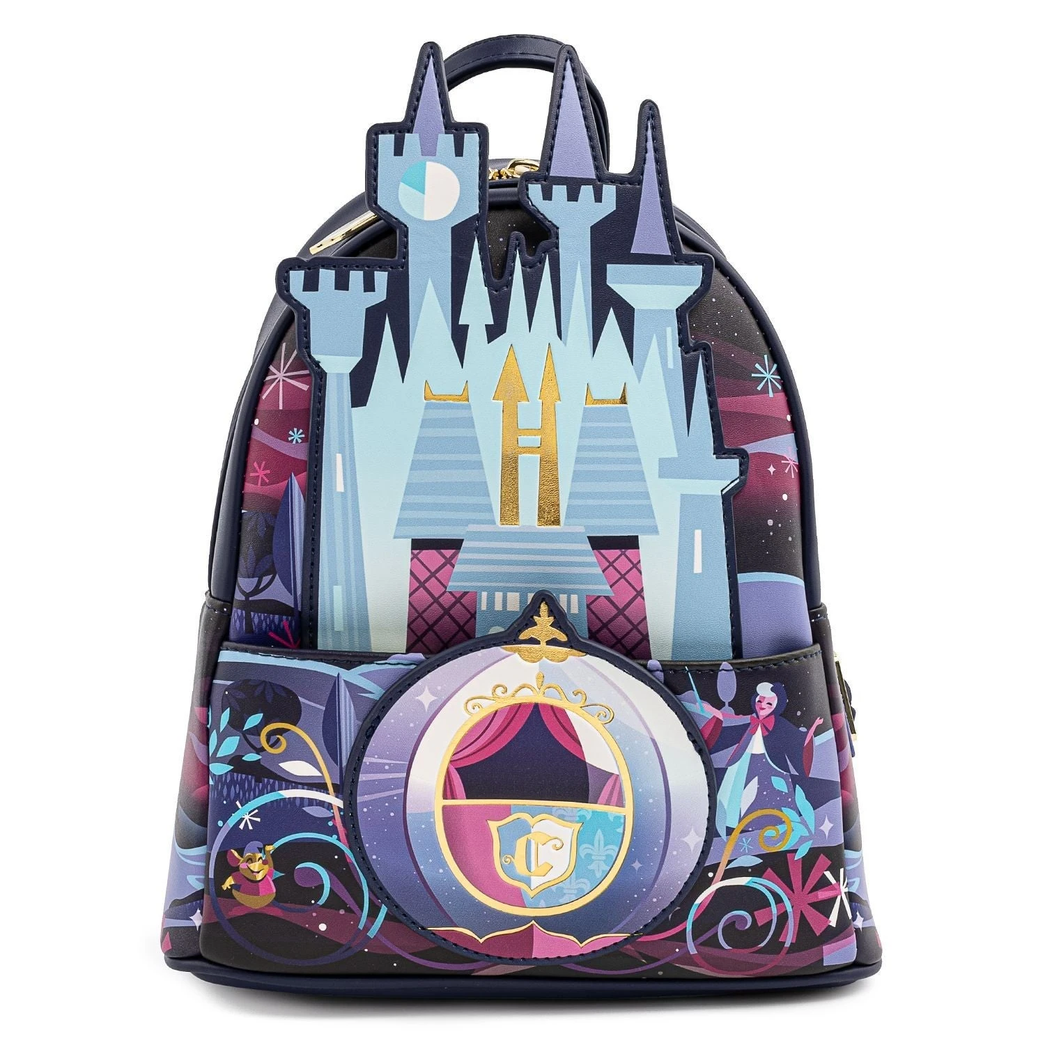 LOUNGEFLY Disney Cinderella Castle Series Mini Backpack 1 LOUNGEFLY Disney Cinderella Castle Series Mini Backpack