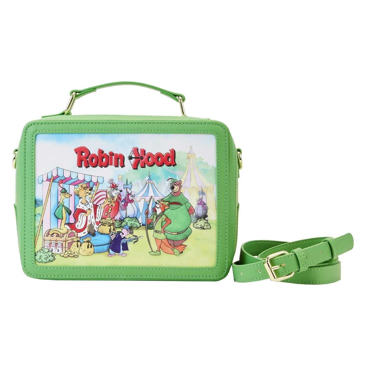 LOUNGEFLY Robin Hood Lunchbox Crossbody Bag 1 LOUNGEFLY Robin Hood Lunchbox Crossbody Bag