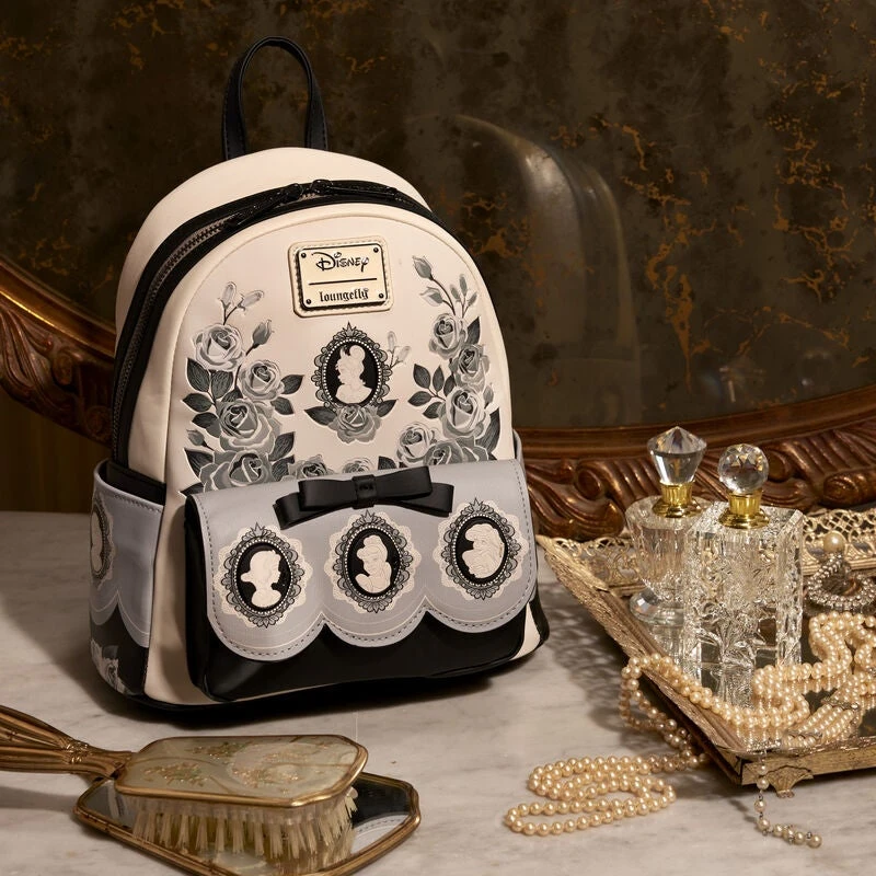 LOUNGEFLY Princess Cameo Porcelain Portraits Mini Backpack 2 LOUNGEFLY Princess Cameo Porcelain Portraits Mini Backpack - Image 2