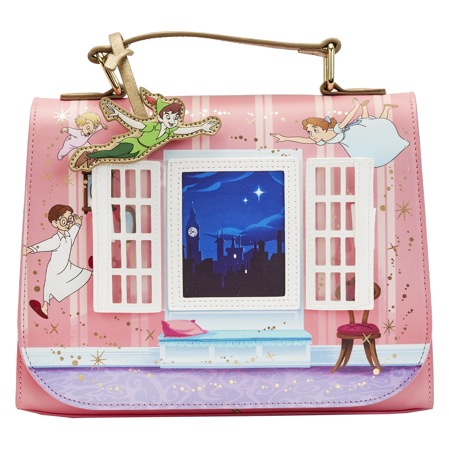 LOUNGEFLY Peter Pan 70th Anniversary You Can Fly Crossbody Bag 2 LOUNGEFLY Peter Pan 70th Anniversary You Can Fly Crossbody Bag - Image 2