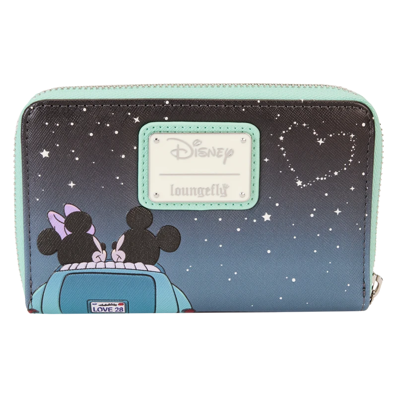 LOUNGEFLY Mickey & Minnie Date Night Drive-In Zip Around Wallet 3 LOUNGEFLY Mickey & Minnie Date Night Drive-In Zip Around Wallet - Image 3