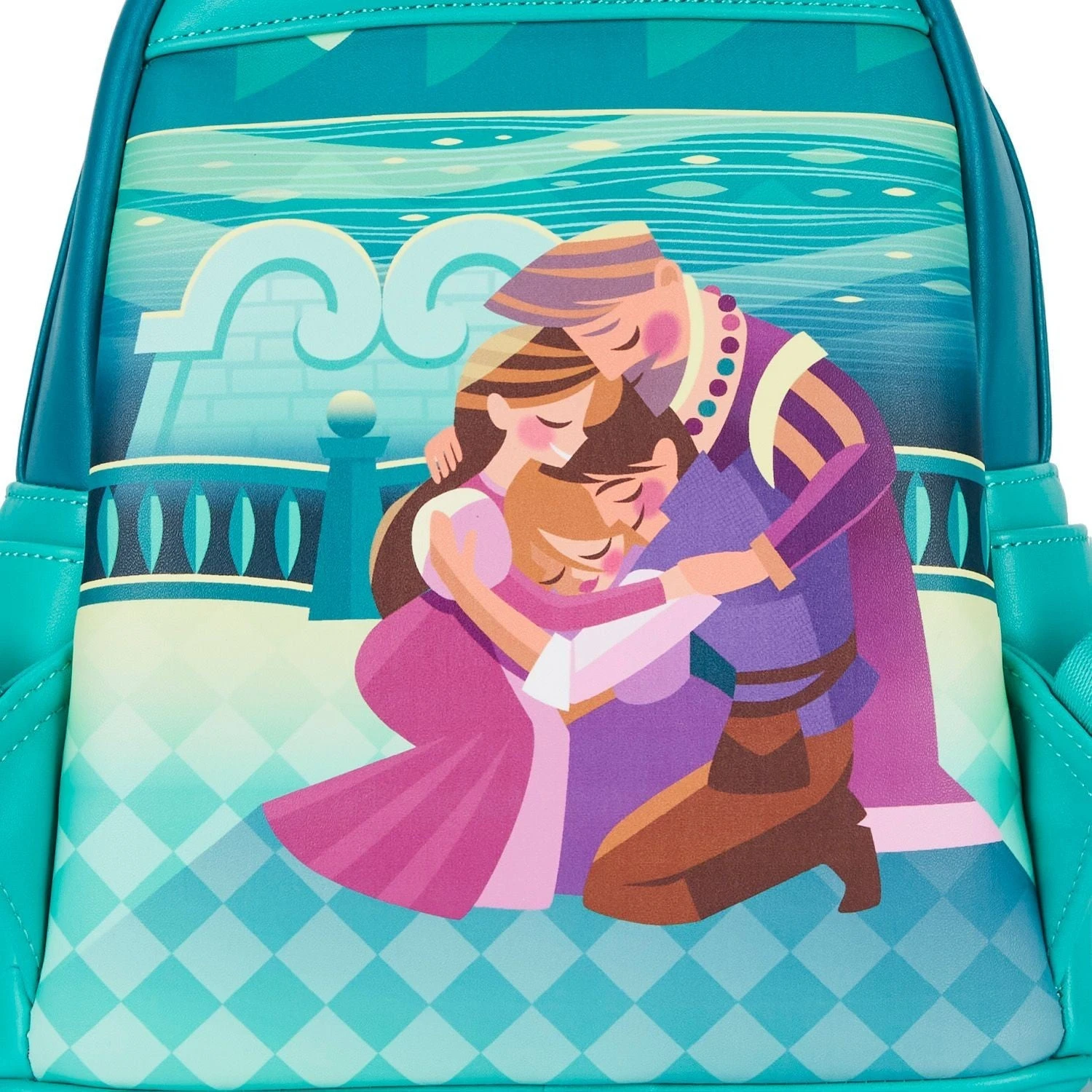 Loungefly Tangled Princess Castle Mini Backpack 5 Loungefly Tangled Princess Castle Mini Backpack - Image 5