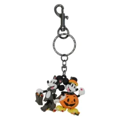 LOUNGEFLY Mickey And Minnie Halloween 3D Molded Keychain