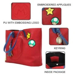 Bioworld Super Mario Mixed Icons Tote Bag -Bag Sales Shop utdQGc0rHvMACO8bQ3qqvxUu2P3Uz0KtrHjmtATO