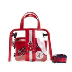 LOUNGEFLY MLB Los Angeles Angels Stadium Crossbody Bag With Pouch