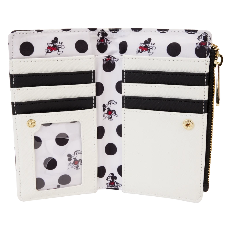 LOUNGEFLY Minnie Mouse Rocks The Dots Classic Flap Wallet 3 LOUNGEFLY Minnie Mouse Rocks The Dots Classic Flap Wallet - Image 3