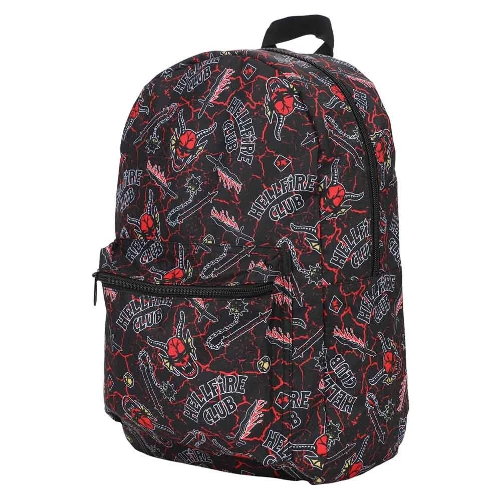 Bioworld Stranger Things Hellfire Club AOP Laptop Backpack 2 Bioworld Stranger Things Hellfire Club AOP Laptop Backpack - Image 2