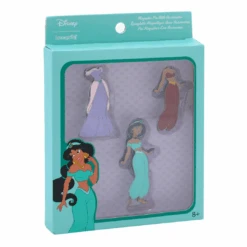 LOUNGEFLY Aladdin Jasmine Paper Doll Magnetic Pin Set