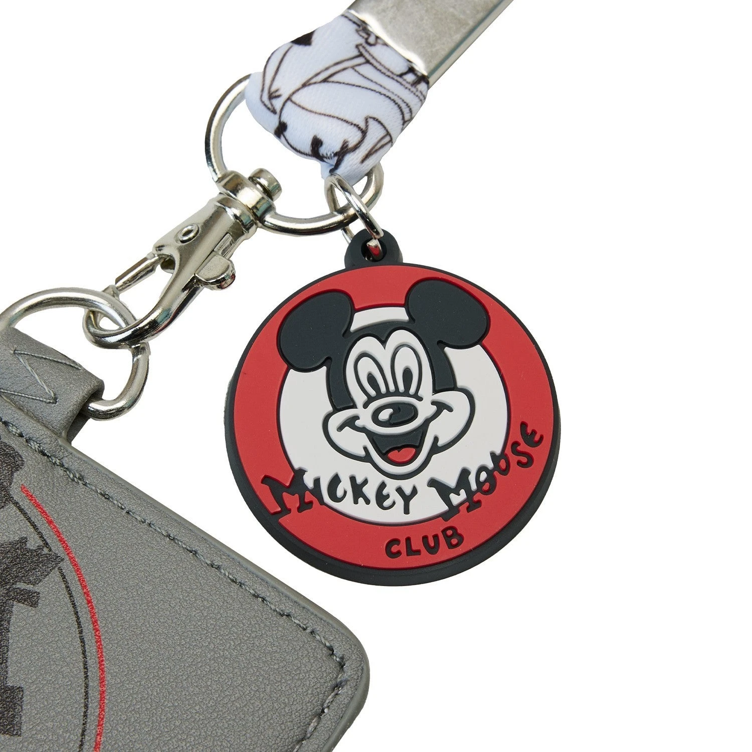 LOUNGEFLY Disney 100th Mickey Mouse Clubhouse Lanyard With Cardholder 2 LOUNGEFLY Disney 100th Mickey Mouse Clubhouse Lanyard With Cardholder - Image 2