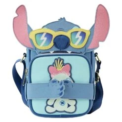LOUNGEFLY Stitch Beach Day Crossbuddies Cosplay Crossbody Bag With Coin Bag