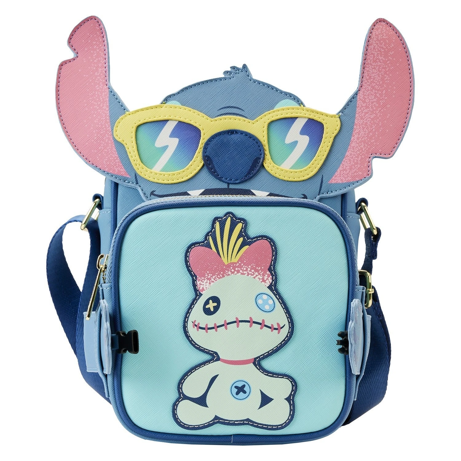 LOUNGEFLY Stitch Beach Day Crossbuddies Cosplay Crossbody Bag With Coin Bag 2 LOUNGEFLY Stitch Beach Day Crossbuddies Cosplay Crossbody Bag With Coin Bag - Image 2