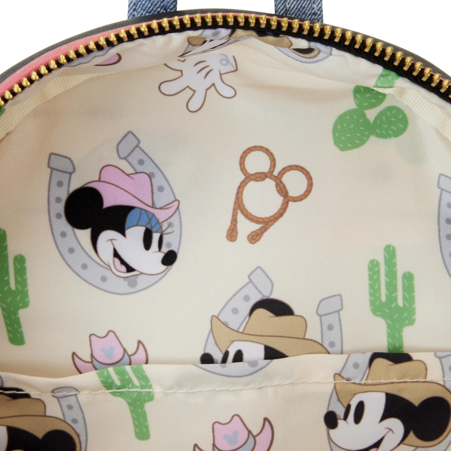 LOUNGEFLY Western Mickey Mouse Cosplay Mini Backpack 6 LOUNGEFLY Western Mickey Mouse Cosplay Mini Backpack - Image 6