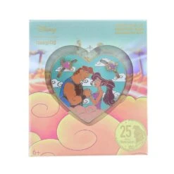 LOUNGEFLY Hercules Herc And Meg Heart 3" Collector Box Pin